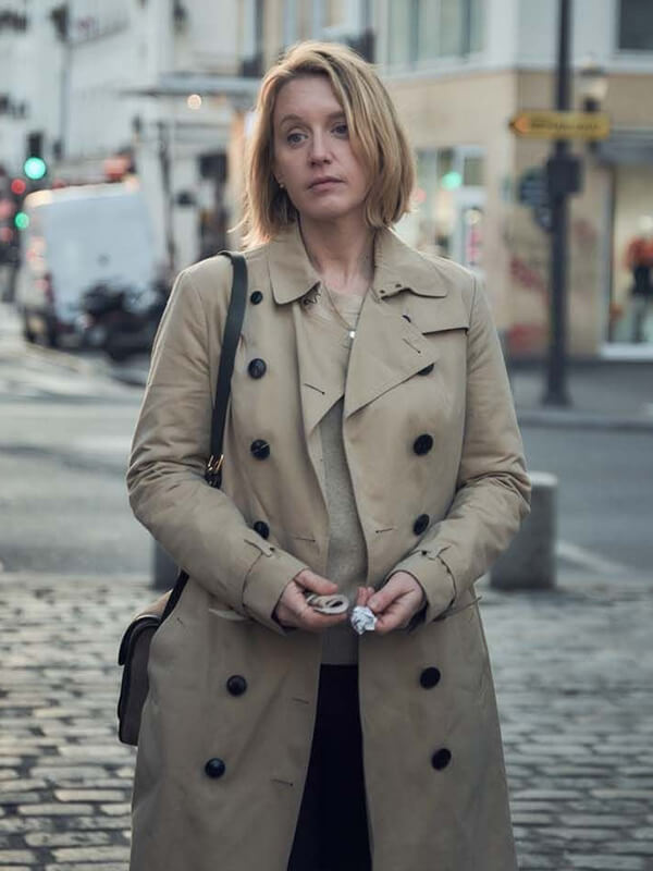 Ludivine Sagnier Lupin S01 Beige Trench Coat