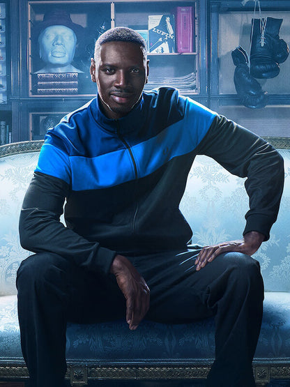 Lupin S03 Assane Diop Blue Track Jacket