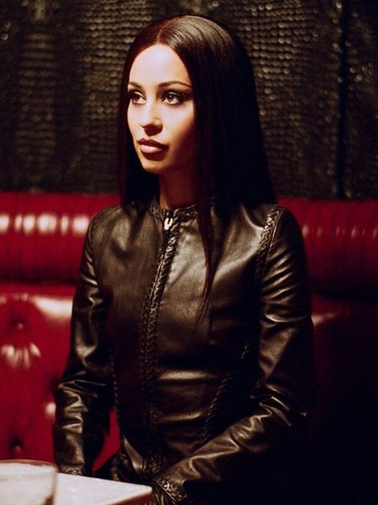 Maddy Perez Euphoria S03 Black Leather Jacket