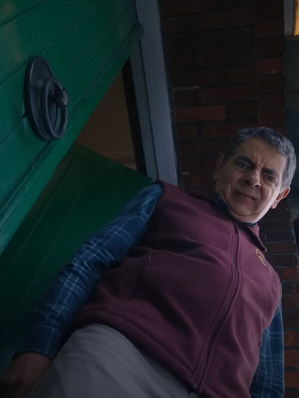 Man vs Baby S01 Trevor Bingley Maroon Vest