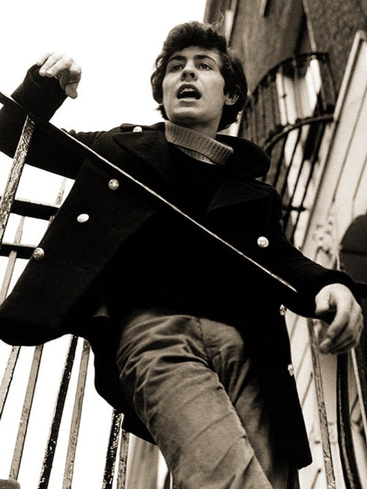 Marc Bolan Blue Wool Pea Coat