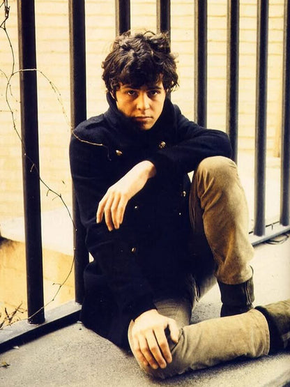 Marc Bolan Blue Wool Pea Coat