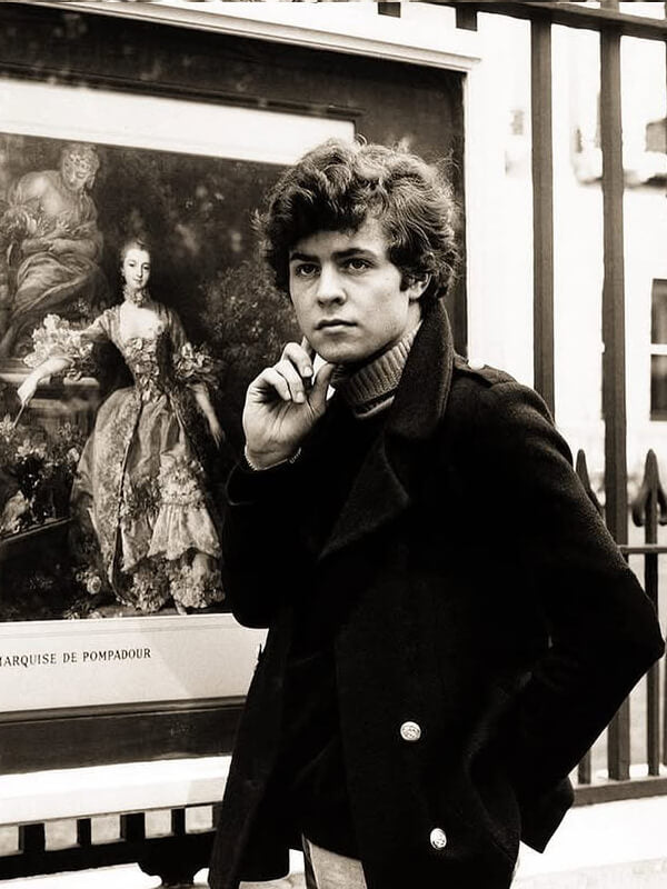Marc Bolan Blue Wool Pea Coat
