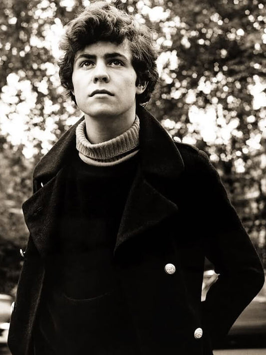 Marc Bolan Blue Wool Pea Coat