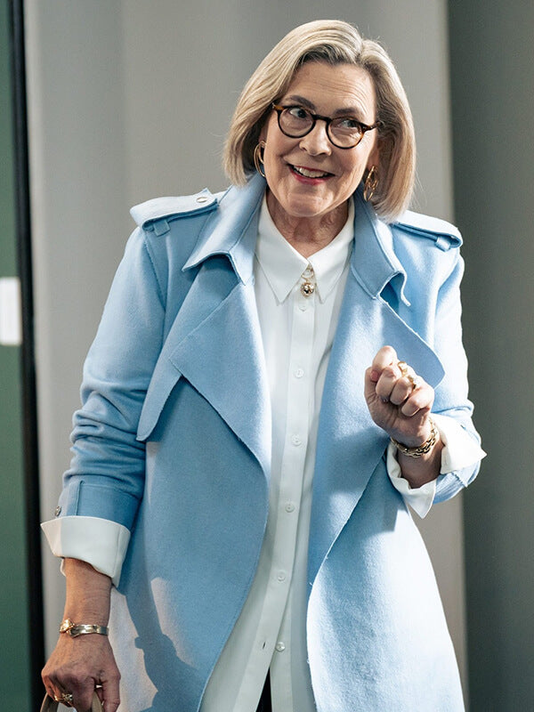 Marg Downey Ground Up S01 Blue Wool Coat