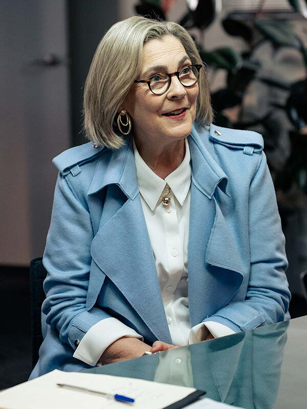 Marg Downey Ground Up S01 Blue Wool Coat