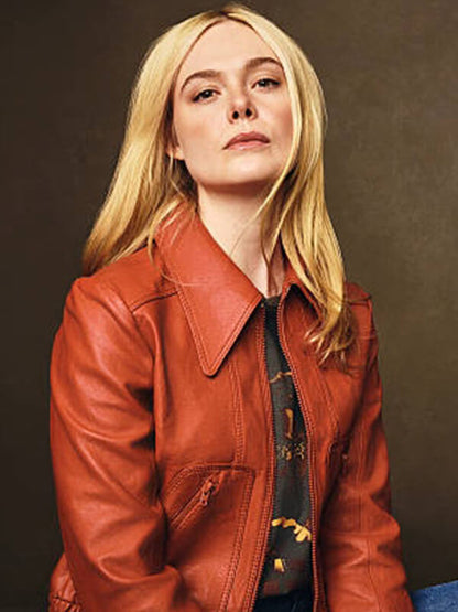 Margo’s Got Money Troubles 2026 Elle Fanning Orange Jacket