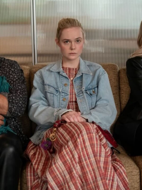 Margo’s Got Money Troubles Elle Fanning Denim Jacket