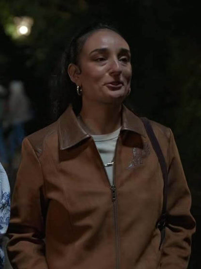 Margy El Sherif Ted Lasso S04 Brown Suede Jacket