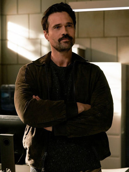 Mark Trent Found Brett Dalton Brown Bomber Jacket