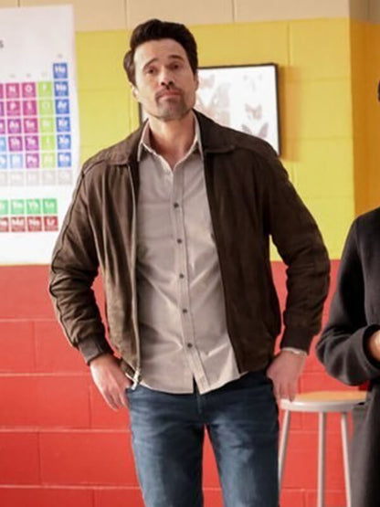 Mark Trent Found Brett Dalton Brown Bomber Jacket