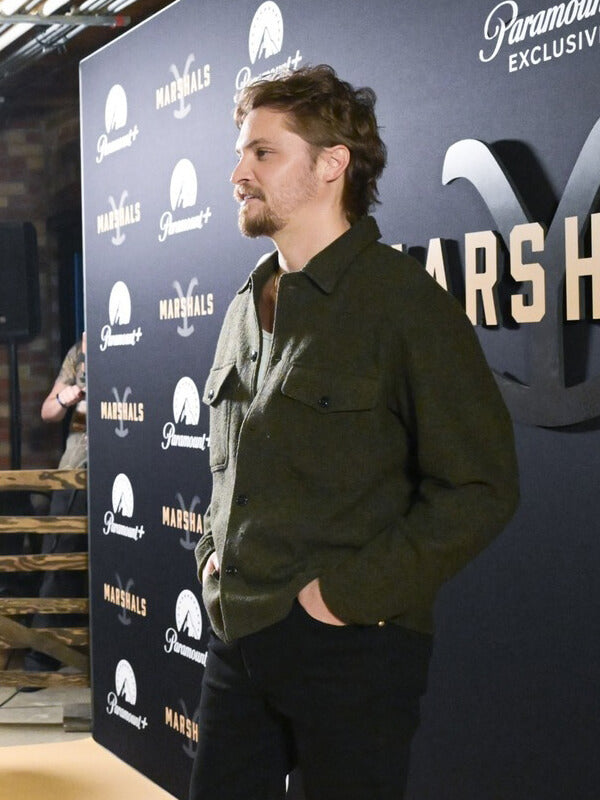 Marshals 2026 Kayce Dutton Brown Wool Jacket