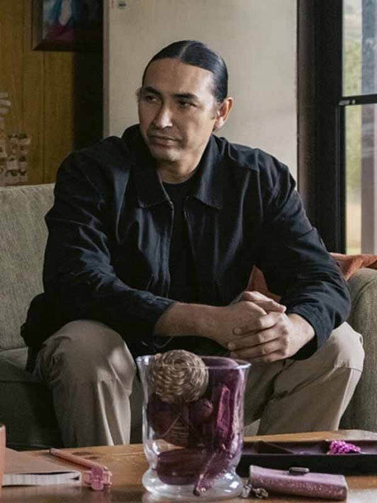 Marshals S01 Miles Kittle Black Cotton Jacket