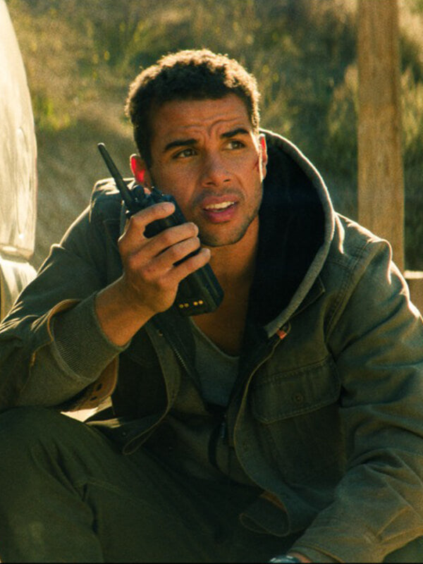 Mason Gooding Under Fire 2025 Green Cotton Jacket