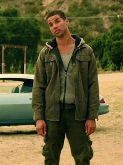 Mason Gooding Under Fire 2025 Green Cotton Jacket