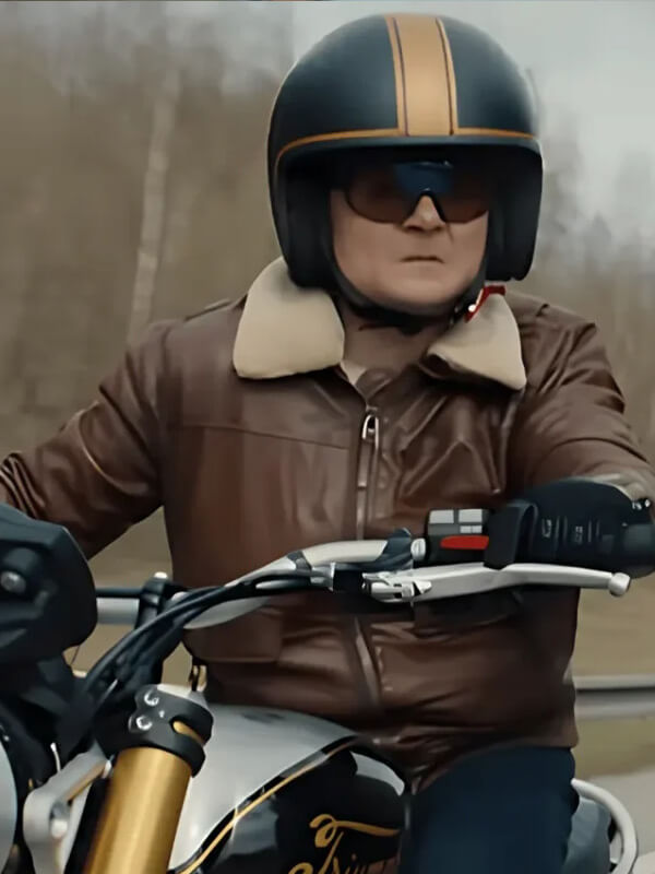 Matchbox The Movie 2026 Arturo Castro Leather Biker Jacket