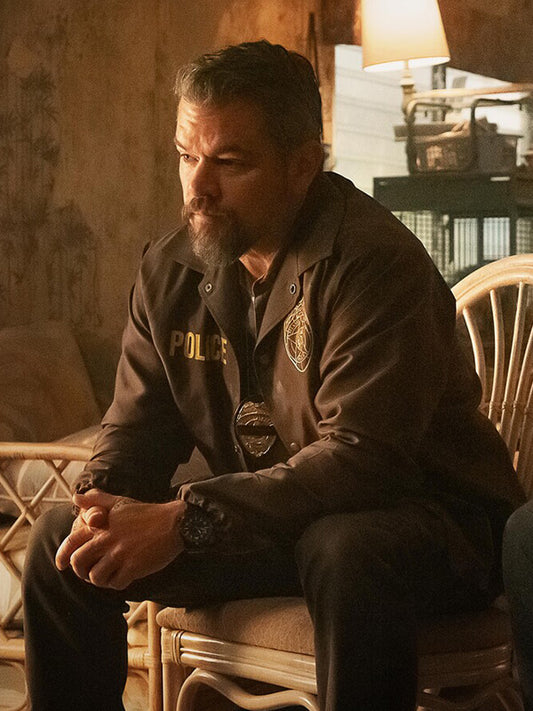 Matt Demon The Rip 2026 Brown Jacket