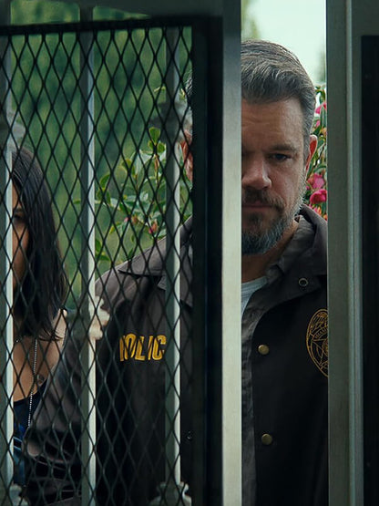 Matt Demon The Rip 2026 Brown Jacket