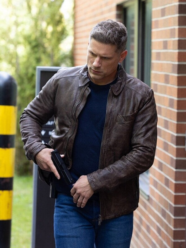 Matt Lauria Sheriff Country S01 Leather Jacket