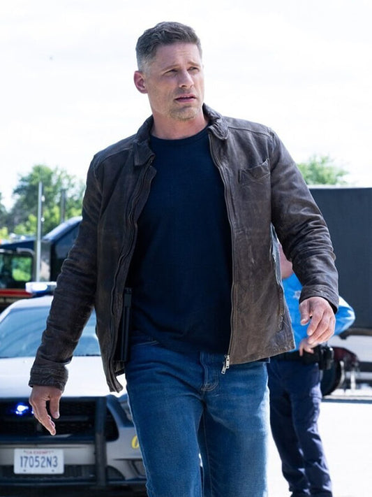 Matt Lauria Sheriff Country S01 Leather Jacket