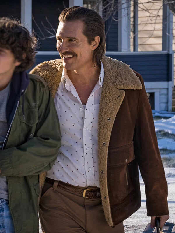 Matthew McConaughey White Boy Rick 2018 Suede Leather Jacket
