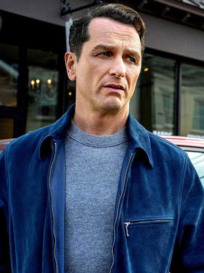 Matthew Rhys The Beast in Me S01 Suede Jacket