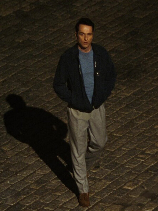 Matthew Rhys The Beast in Me S01 Suede Jacket