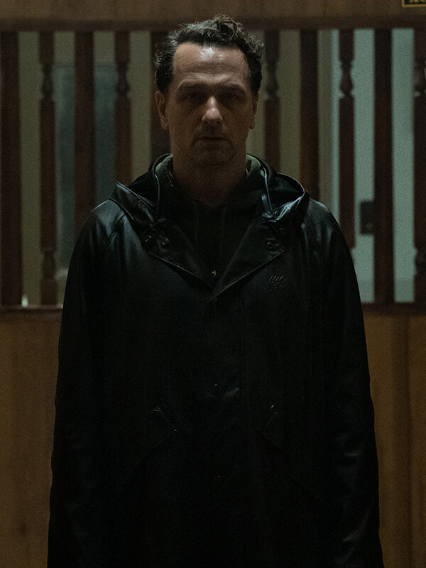  Matthew Rhys Widows Bay 2026 Leather Coat