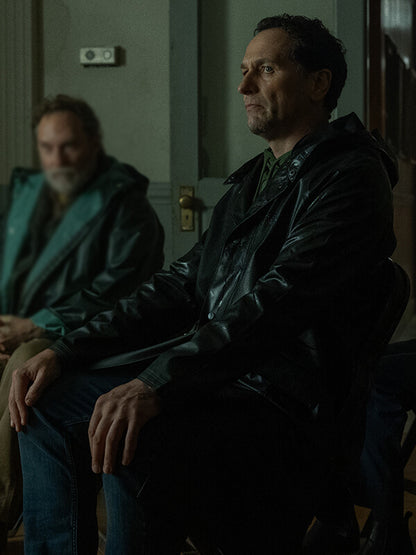  Matthew Rhys Widows Bay 2026 Leather Coat