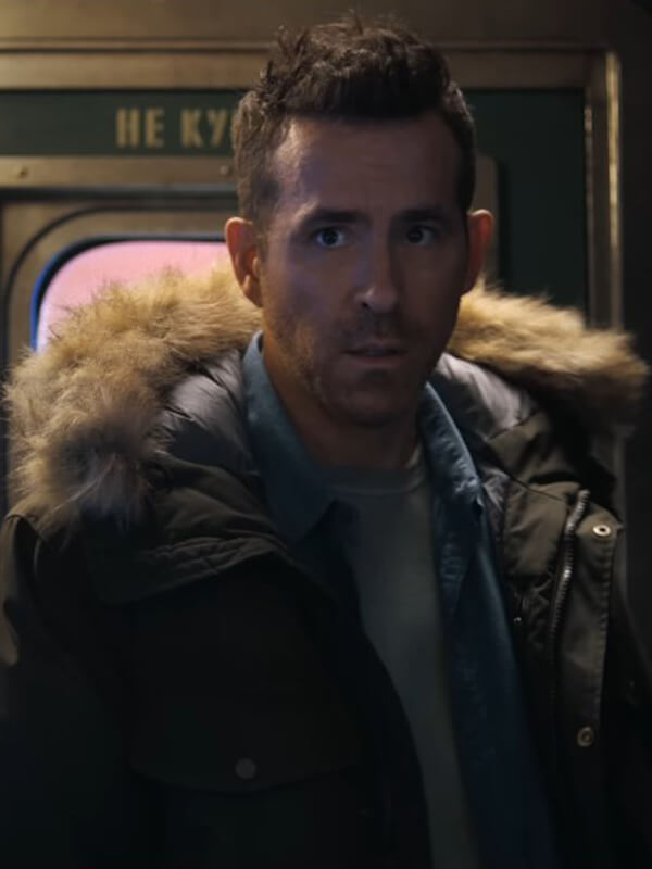 Mayday 2026 Ryan Reynolds Green Cotton Coat