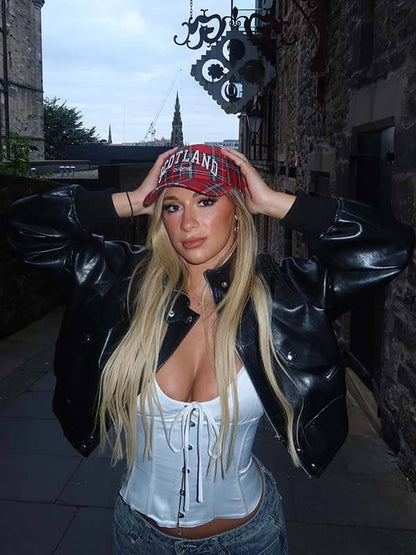Megan Bayne London 2026 Black Leather Jacket