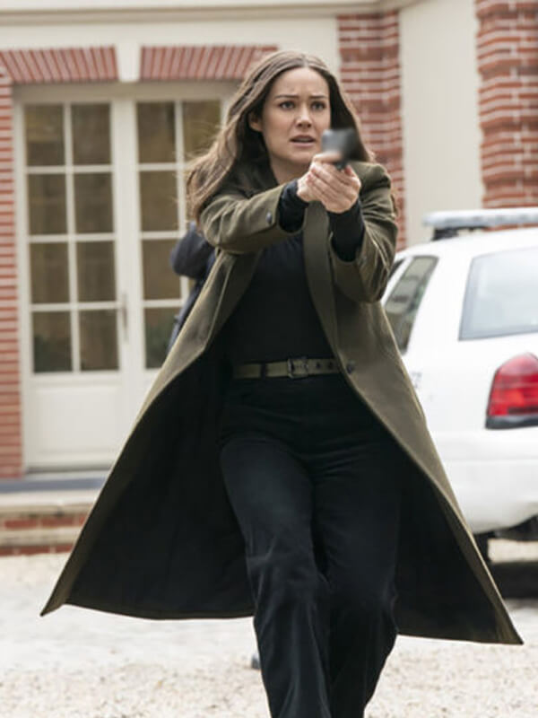 Megan Boone The Blacklist Green Wool Coat