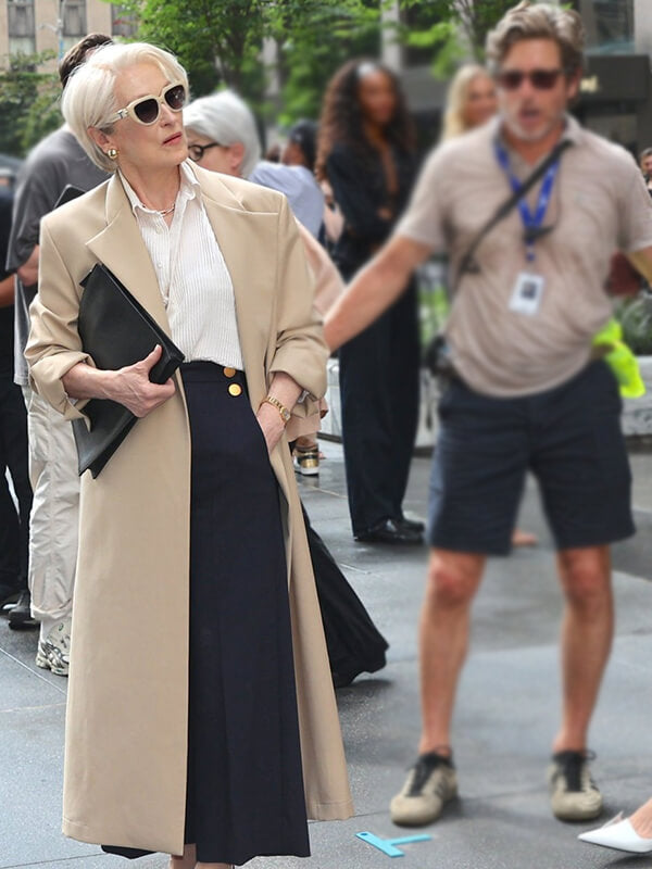Meryl Streep The Devil Wears Prada 2 Beige Coat