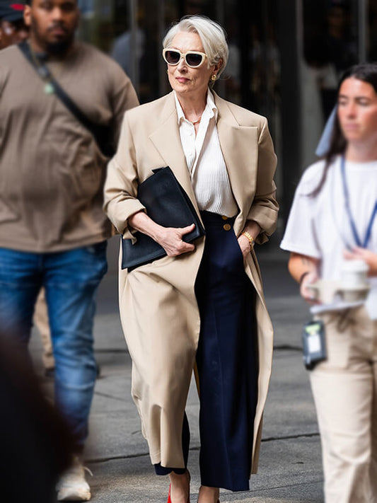 Meryl Streep The Devil Wears Prada 2 Beige Coat
