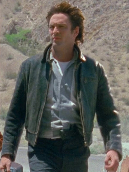 Michael Madsen Kill Me Again Brown Leather Jacket