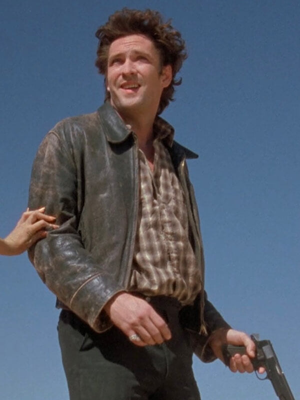 Michael Madsen Kill Me Again Brown Leather Jacket