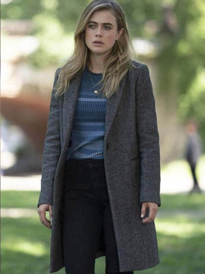 Michaela Stone Manifest Gray Wool Coat