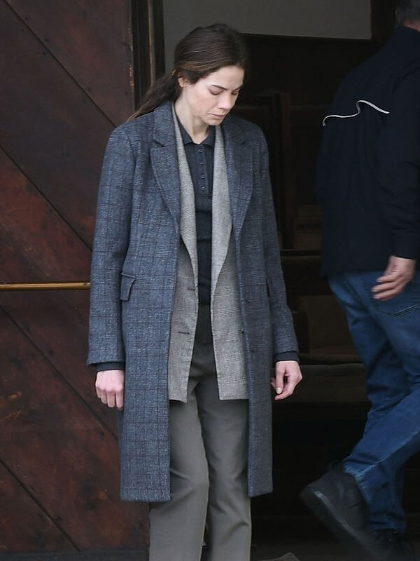 Michelle Monaghan The Whisper Man Wool Coat