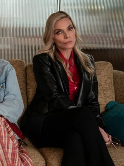 Michelle Pfeiffer Margo’s Got Money Troubles Leather Blazer