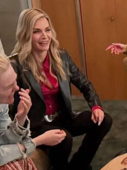 Michelle Pfeiffer Margo’s Got Money Troubles Leather Blazer