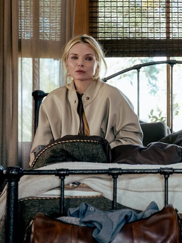 Michelle Pfeiffer The Madison 2026 Beige Wool Coat