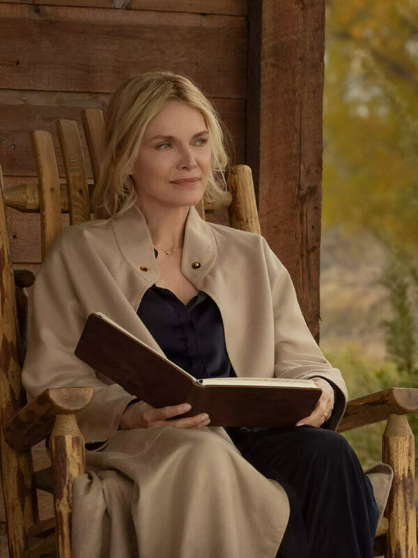 Michelle Pfeiffer The Madison 2026 Beige Wool Coat