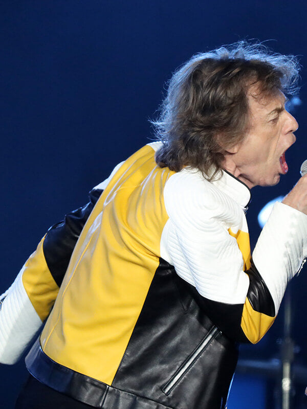 Mick Jagger The Rolling Stones Biker Leather Jacket