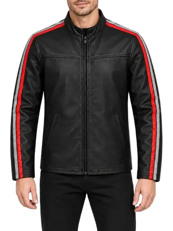Mike Walden Tulsa King S04 Biker Leather Jacket