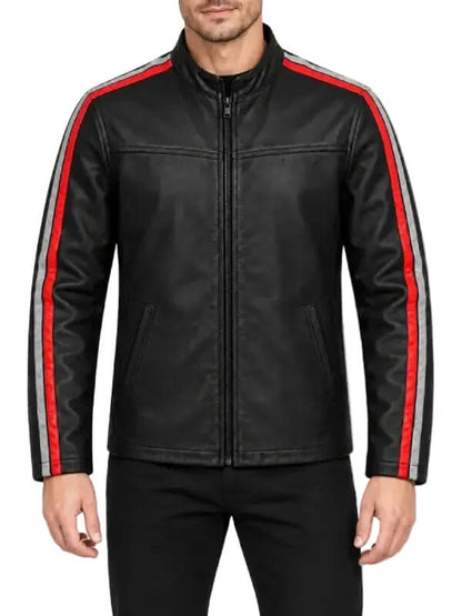 Mike Walden Tulsa King S04 Biker Leather Jacket