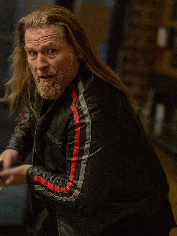 Mike Walden Tulsa King S04 Biker Leather Jacket