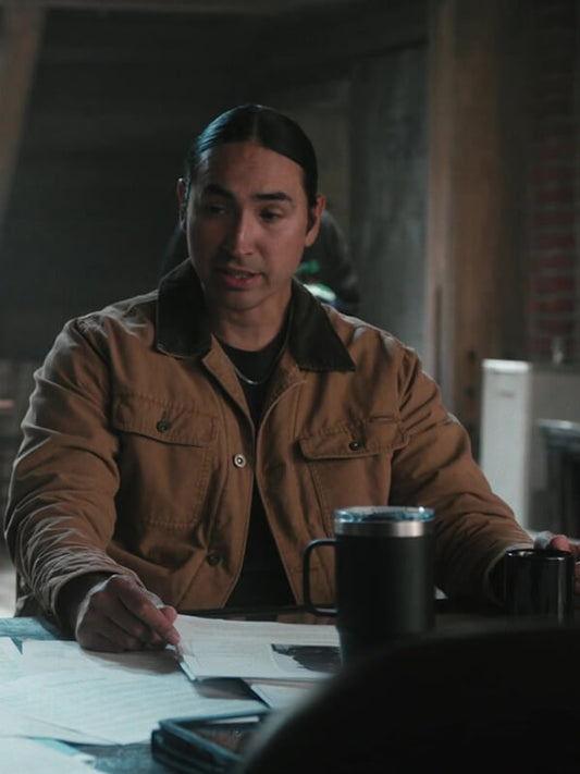 Miles Kittle Marshals S01 Brown Cotton Jacket