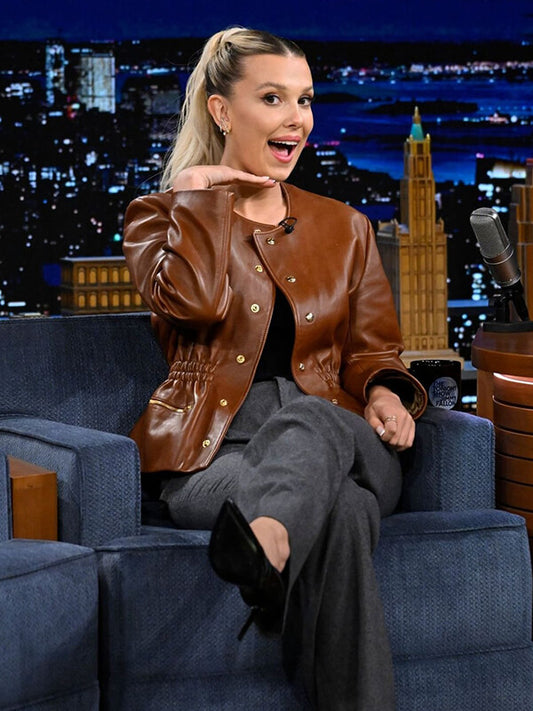 Millie Bobby Brown Leather Jacket