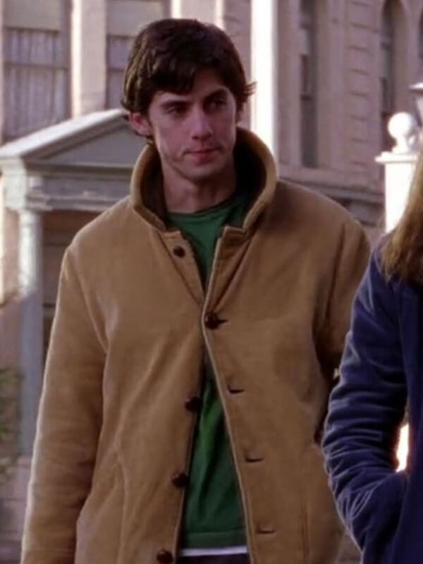 Milo Ventimiglia Gilmore Girls Brown Suede Leather Jacket