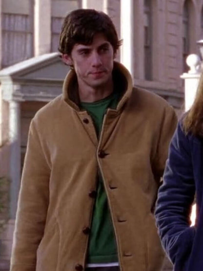 Milo Ventimiglia Gilmore Girls Brown Suede Leather Jacket